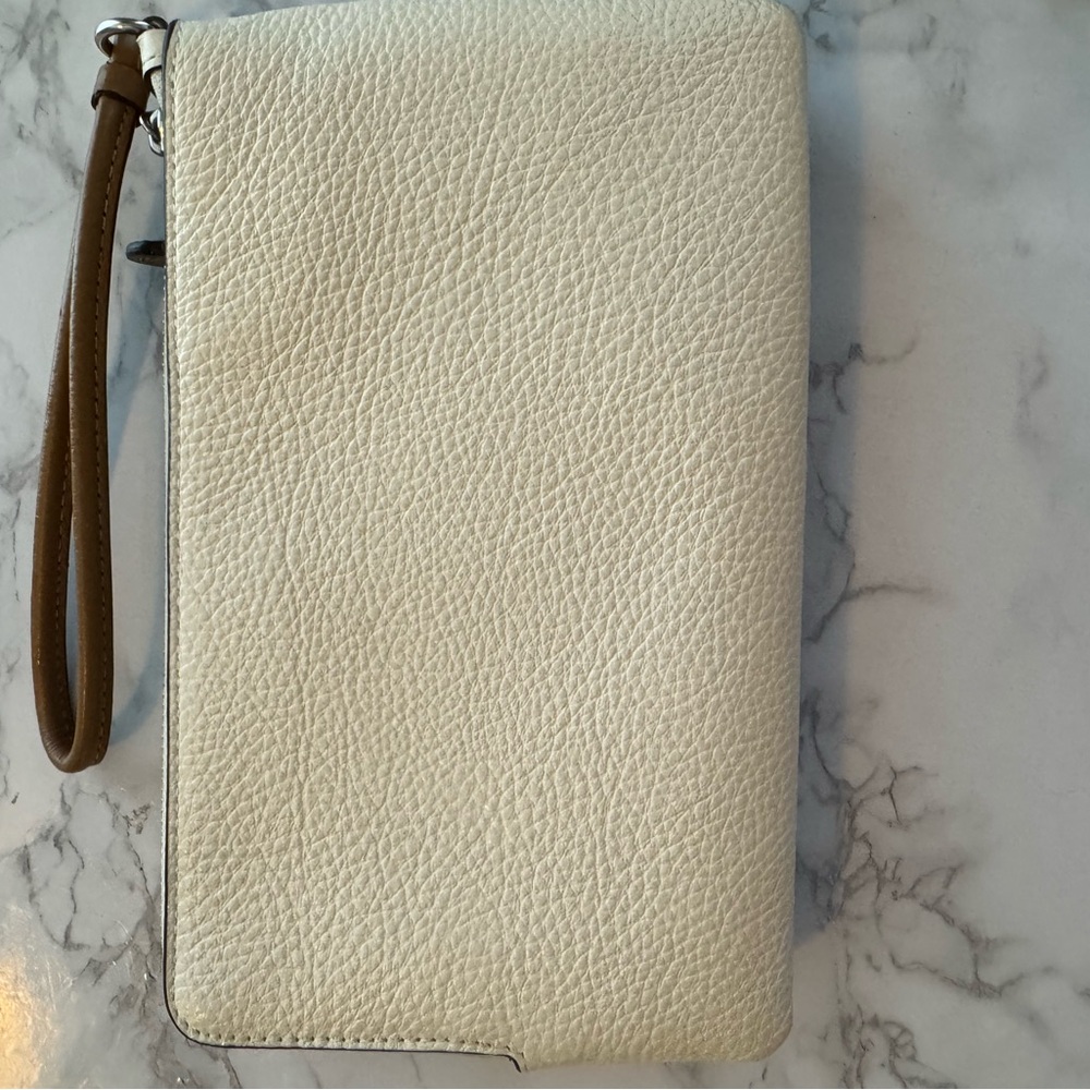 Coach cream, tan and pink back pack and matching wristlet wallet - Picture 5 of 6